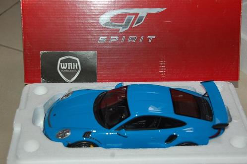 PORSCHE 911 991 GT3 RS blue GT spirit GT139 WRH, Hobby en Vrije tijd, Modelauto's | 1:18, Zo goed als nieuw, Auto, Overige merken