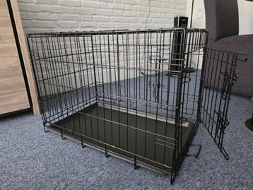 Zo goed als nieuwe stevige hondenbench beschikbaar voor biedingen