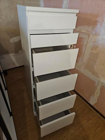 IKEA MALM ladekast met spiegel - Wit - afbeelding 4