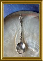 🔸 Antiek zilveren lepeltje : Den Haag, ooievaar, Antiek en Kunst, Antiek | Goud en Zilver, Ophalen of Verzenden, Zilver