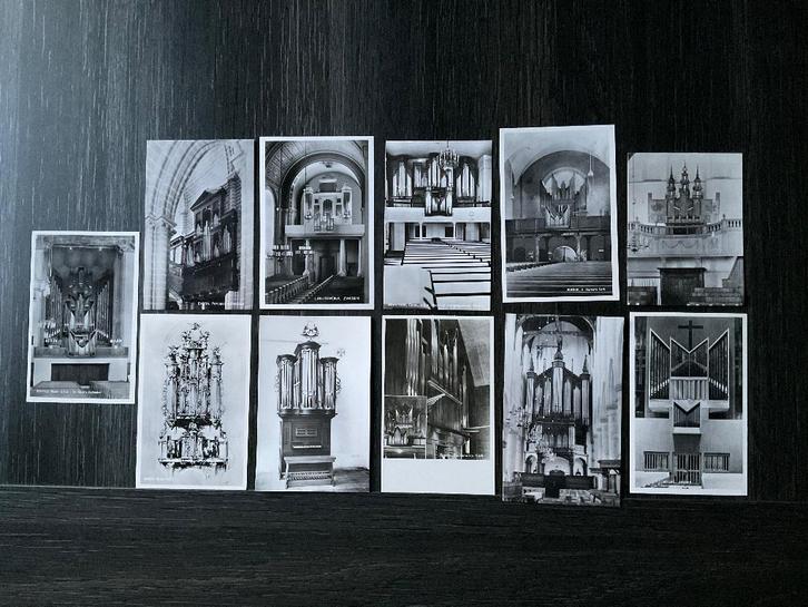 Kerkorgel Kaarten _ Foto's ... 008 ... 11 stuks, Verzamelen, Ansichtkaarten | Themakaarten, Ophalen