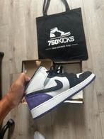 Nike Air Jordan 1 Mid SE Purple BQ6931-105 Maat EU39 - USED, Nike Air Jordan, Overige kleuren, Sneakers of Gympen, Gedragen