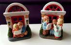 2 vintage kersttafereeltjes van steen, Diversen, Kerst, Ophalen of Verzenden, Gebruikt