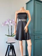 PIMKIE jurk maat 36 - strapless - zwart - pailletten, Zwart, Ophalen of Verzenden, Zo goed als nieuw, Pimkie