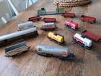 Verzameling Fleischmann wagons en blikken spoorwegovergang, Hobby en Vrije tijd, Modeltreinen | H0, Gebruikt, Gelijkstroom, Fleischmann