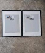 2x zwarte Ribba Fotolijst Ikea maat 50 x 70 cm, Ophalen, Zo goed als nieuw
