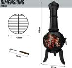 Patio Kachel Open haard Tuin Terras Vuurplaats Vuurkorf Hout, Ophalen of Verzenden