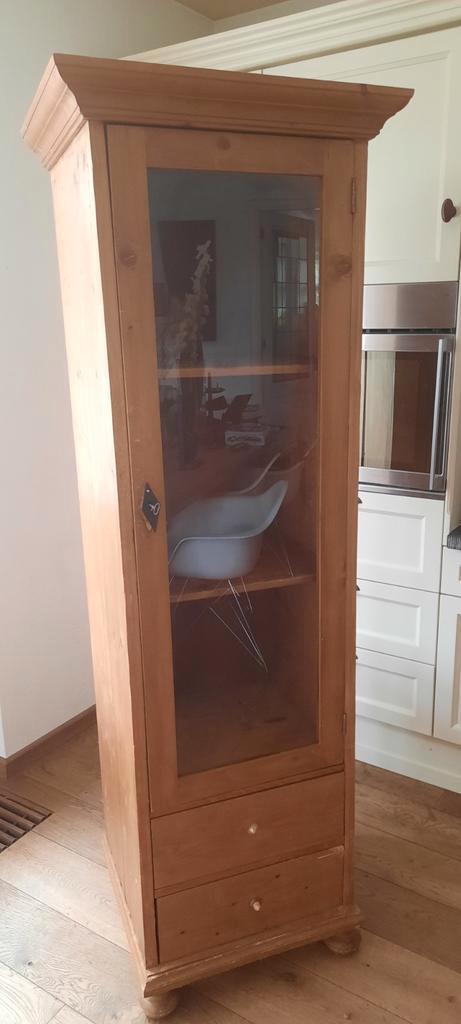 vitrinekast, servieskast, Huis en Inrichting, Kasten | Vitrinekasten, Gebruikt, 150 tot 200 cm, 50 tot 100 cm, 25 tot 50 cm, Met lade(s)