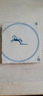 Delfts Blauwe Tegel met Paard, Antiek en Kunst, Ophalen of Verzenden