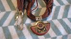 Freywille, Frey wille, vuur emaille met goud, ketting hanger, Verstelbaar, Verzenden, Zo goed als nieuw, Goud