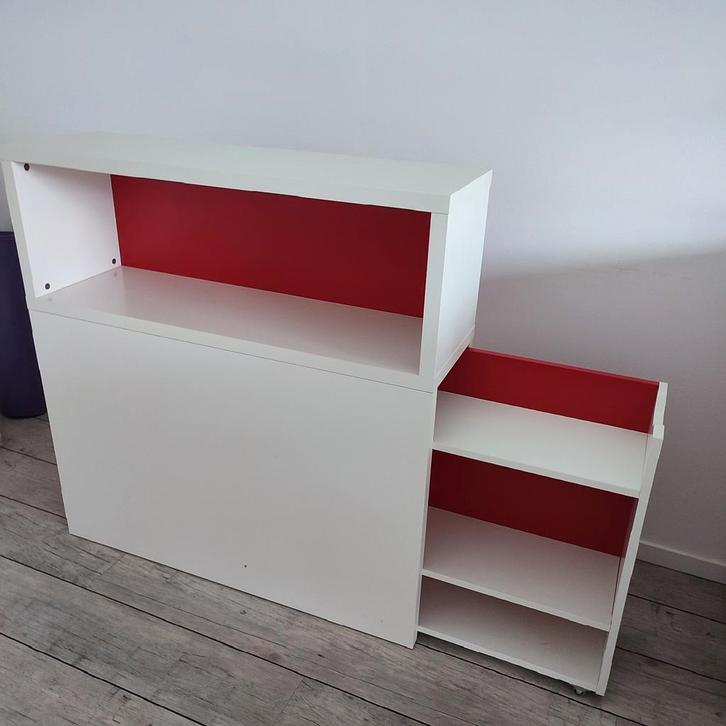 IKEA Flaxa hoofdeinde met uitschuifbaar kastje, Huis en Inrichting, Kasten | Schoenenkasten, Ophalen