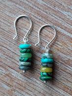 handgemaakte oorbellen echt zilver en half edelsteen, Hangers, Nieuw, Ophalen of Verzenden, Met edelsteen