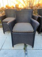 6 mooie zwarte Lloyd Loom stoelen Vincent Sheppard, Huis en Inrichting, Stoelen, Ophalen, Zo goed als nieuw, Zwart