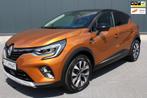 Renault Captur 1.3 TCE Intens Navigatie Cruise TREKHAAK, Gebruikt, Zwart, Leder en Stof, Origineel Nederlands