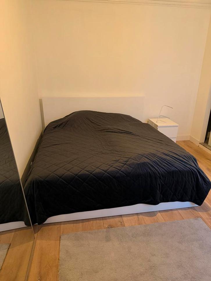 IKEA MALM bedframe 180x200 met opberglades - Wit, Huis en Inrichting, Slaapkamer | Bedden, Gebruikt, Tweepersoons, 180 cm, 200 cm