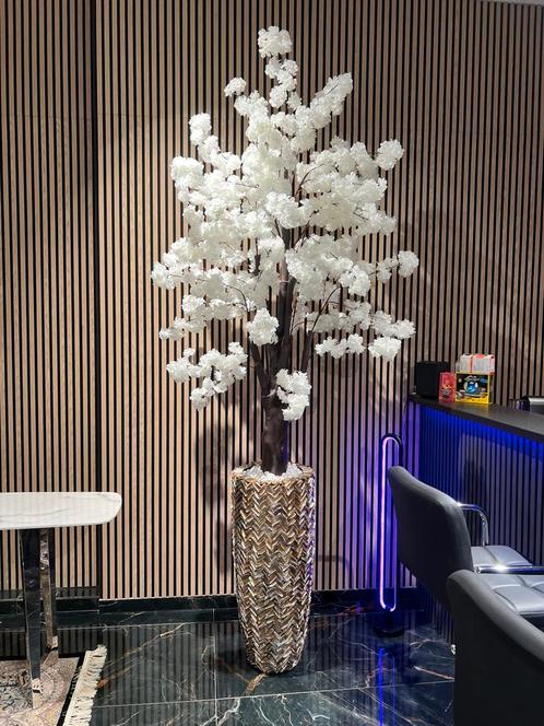 Schelpenvaas met kunstboom,schelpvazen,schelpenvazen, Huis en Inrichting, Woonaccessoires | Kunstplanten en Kunstbloemen, Nieuw