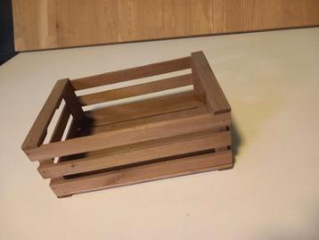 Houten kratje - 10x25x17 cm beschikbaar voor biedingen