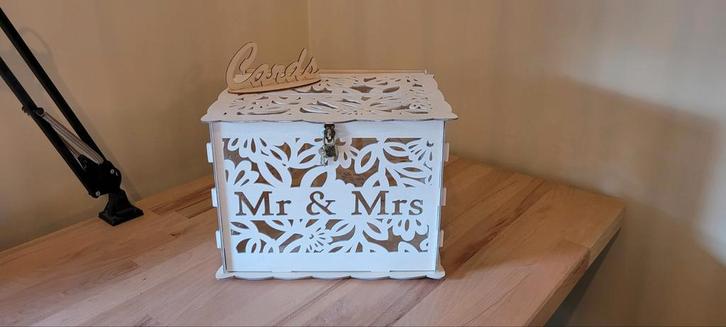 Bruiloft enveloppendoos, Hobby en Vrije tijd, Feestartikelen, Nieuw, Versiering, Geboorte of Huwelijk, Ophalen