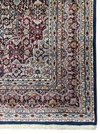 Handmade Persian wool Bidjar carpet medallion blue 178x271cm, Persian Perzisch vintage oosters hype, Crème, 150 tot 200 cm, 200 cm of meer