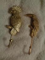 2 vogels als kapstok haak goudkleurige gips/steen, Ophalen of Verzenden, Zo goed als nieuw