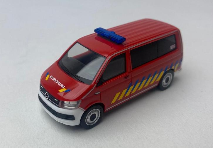 JSN Herpa 1:87 Volkswagen T6 Belgische Brandweer, Hobby en Vrije tijd, Modelauto's | 1:87, Nieuw, Auto, Herpa, Ophalen of Verzenden
