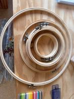 Borduurringen set - Diverse maten, Hobby en Vrije tijd, Ophalen of Verzenden, Nieuw, Handborduren, Onderdeel of Toebehoren