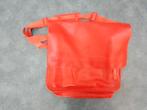 Rode leren PTT  schouder posttas., Gebruikt, Minder dan 40 cm, Minder dan 35 cm, Rood
