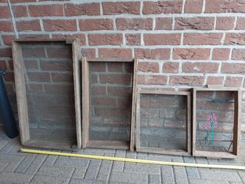 Antieke brocante zeven, bollenzeef, bonenzeef 2 voor €12.50 beschikbaar voor biedingen