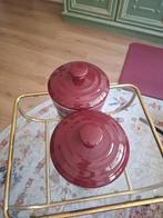 Rode opbergpotten van Barbary and Oak, Ophalen of Verzenden, Nieuw, Overige materialen, Pot, Bus of Blik