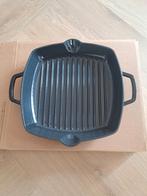 DUCQ grill pan 28cm cast iron gietijzer, Ophalen of Verzenden, Nieuw, Gietijzer, Koekenpan of Braadpan