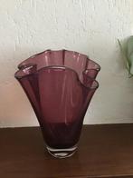 Vintage Murano vaas uit de jaren 60 paars, Minder dan 50 cm, Glas, Ophalen of Verzenden, Zo goed als nieuw