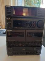 Retro Sony set inclusief 2 cassette spelers en disc, Audio, Tv en Foto, Stereo-sets, Ophalen, Zo goed als nieuw, Sony