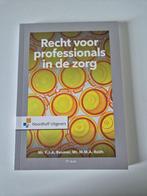 Recht voor professionals in de zorg, Boeken, Studieboeken en Cursussen, Zo goed als nieuw, Noordhoff Uitgevers, Beta, HBO