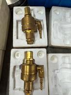 2x messing lasdrukregelaar, Doe-het-zelf en Verbouw, Gereedschap | Lasapparaten, Ophalen of Verzenden, Zo goed als nieuw, Minder dan 150 ampère