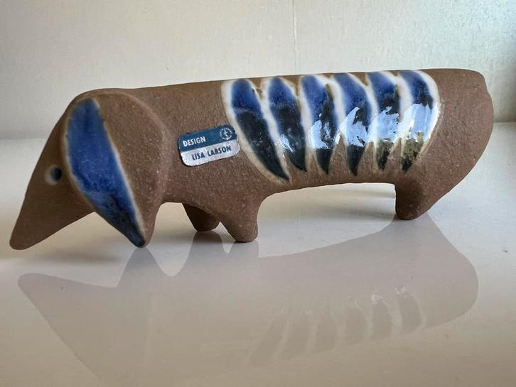 Vintage Lisa Larson Gustavsberg Teckel Tax Jaren 70, Antiek en Kunst, Kunst | Designobjecten, Ophalen of Verzenden
