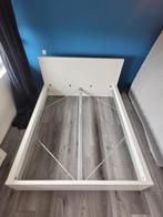 MALM Ikea, Huis en Inrichting, Slaapkamer | Bedden, Ophalen, Gebruikt, Wit, Tweepersoons