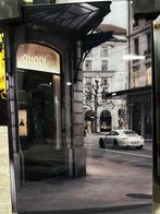 Glasschilderij 40x60cm gucci store, Ophalen of Verzenden