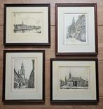 Complete set gelimiteerde etsen met gezichten Vlaardingen, Antiek en Kunst, Kunst | Etsen en Gravures, Ophalen of Verzenden