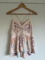 Free People top maat 10US of 40EU roze paars blauw pastel, Maat 38/40 (M), Zo goed als nieuw, Roze, Zonder mouw