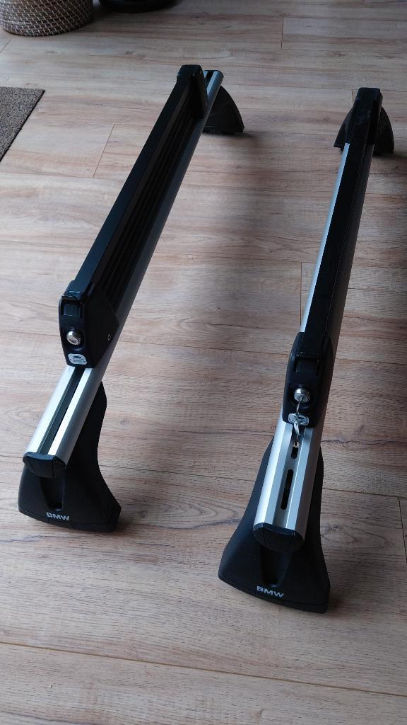 Originele BMW dakdragers voor 1 en 3 serie E8X en E9X, Auto diversen, Dakdragers, Ophalen