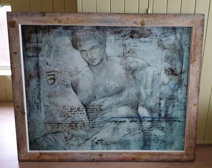 Michelangelo schiderij, Antiek en Kunst, Kunst | Schilderijen | Modern, Ophalen