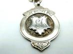 Zilveren horlogeketting, Pringles & Sons, Birmingham, 1912, Sieraden, Tassen en Uiterlijk, Antieke sieraden, Verzenden, Zilver