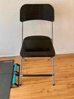 2x Barkruk opklapbaar IKEA Franklin 63cm zwart met rugleunin, Huis en Inrichting, Barkrukken, Ophalen, Met voetsteun, 60 tot 90 cm