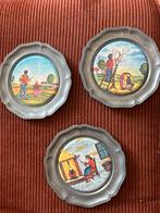 Set van 3 onderzetters tin merk engeltje, Antiek en Kunst, Antiek | Tin, Ophalen of Verzenden