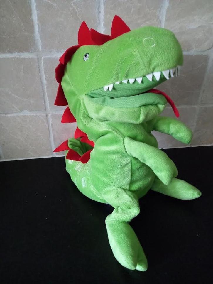 Handpop Draak, Kinderen en Baby's, Speelgoed | Knuffels en Pluche, Zo goed als nieuw, Overige typen, Ophalen of Verzenden