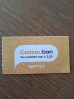 Toptaarten kortingscode, Eén persoon, Kortingsbon, Warenhuis- of Winkelbon