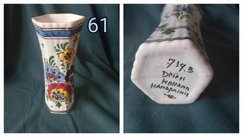 Delfts Blauwe Vaas Handgeschilderd - Goed Doel, Antiek en Kunst, Antiek | Vazen, Ophalen