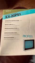 Sony trinitron profeel kx-20ps1 handleiding, Ophalen, Zo goed als nieuw
