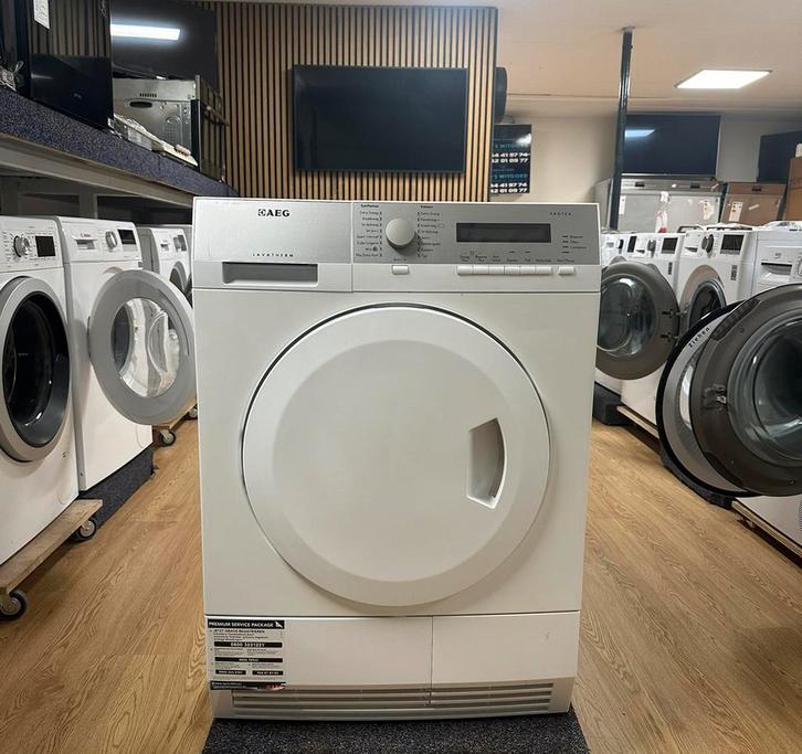 AEG LAVATHERM WARMTEPOMPDROGER 7KG VRIJSTAAND VOORLADER, Witgoed en Apparatuur, Wasdrogers, Refurbished, Condens, Voorlader, 6 tot 8 kg