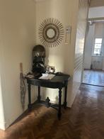 Zwart tafeltje, Huis en Inrichting, Tafels | Sidetables, Ophalen, Gebruikt, 50 tot 100 cm, 25 tot 50 cm